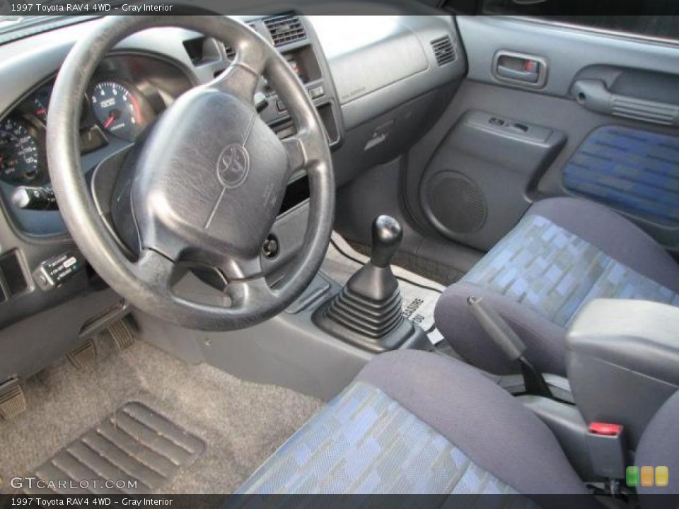 Gray Interior Prime Interior for the 1997 Toyota RAV4 4WD #44050348