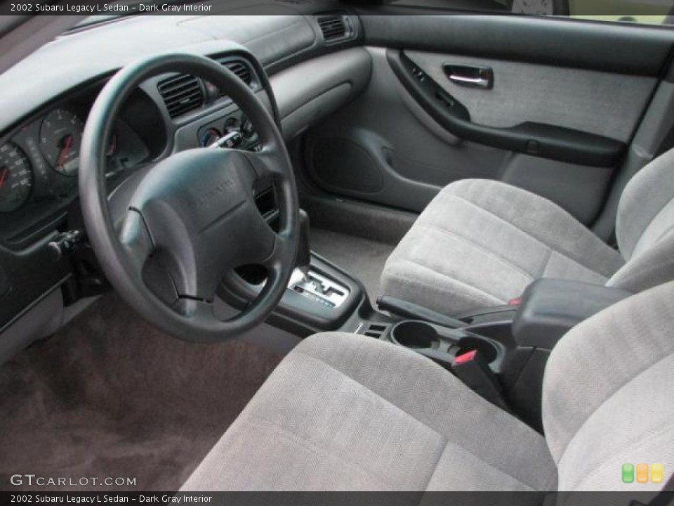 Dark Gray 2002 Subaru Legacy Interiors