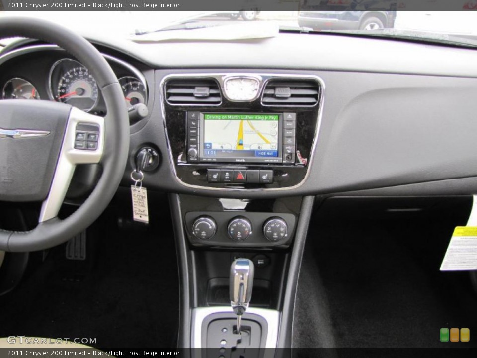 Black/Light Frost Beige Interior Dashboard for the 2011 Chrysler 200 Limited #44054060