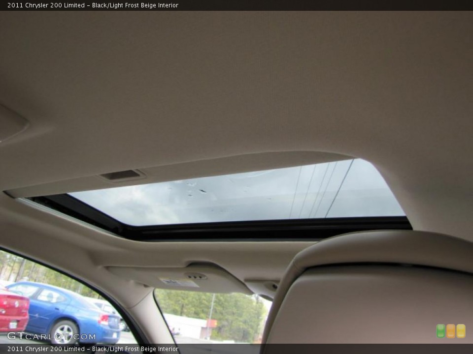 Black/Light Frost Beige Interior Sunroof for the 2011 Chrysler 200 Limited #44054096