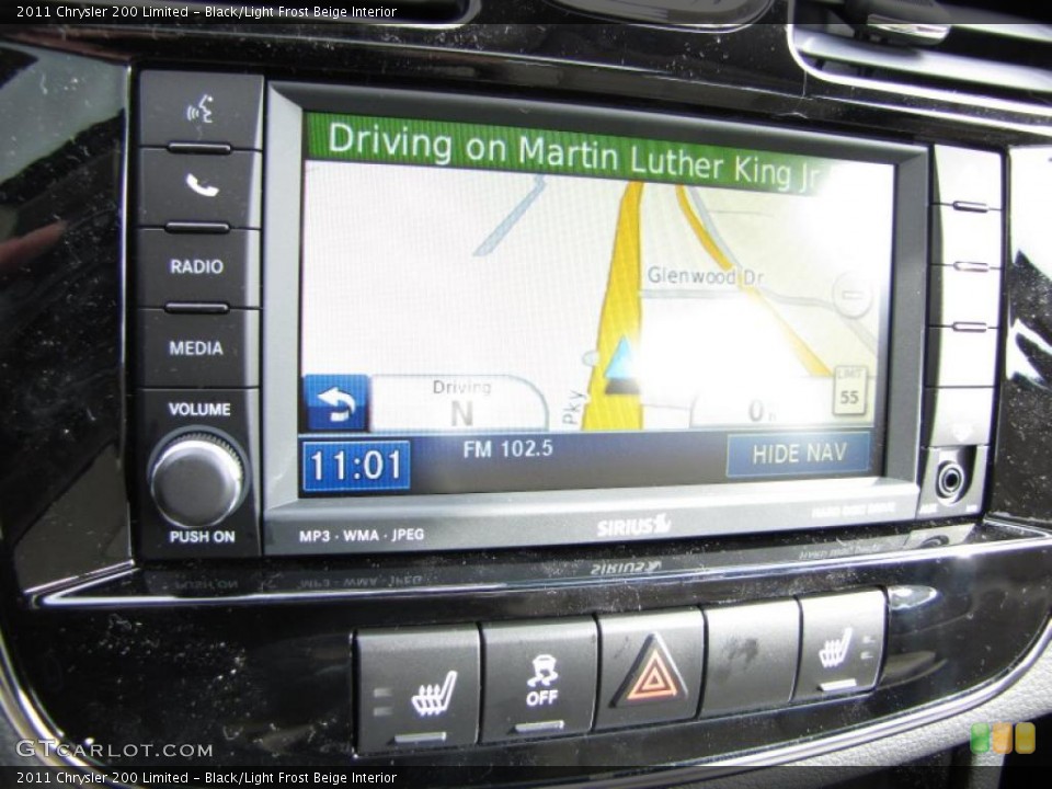 Black/Light Frost Beige Interior Navigation for the 2011 Chrysler 200 Limited #44054126