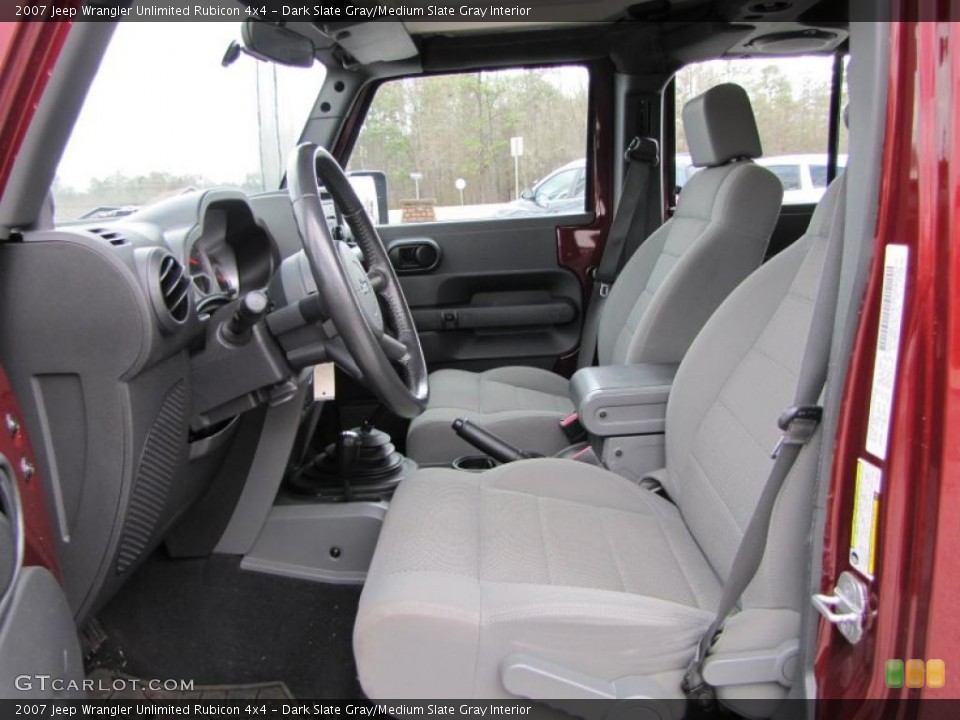 Dark Slate Gray/Medium Slate Gray Interior Photo for the 2007 Jeep Wrangler Unlimited Rubicon 4x4 #44056023