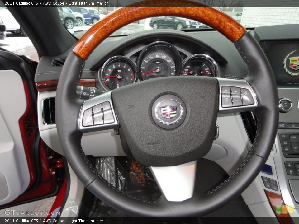 Light Titanium Interior Steering Wheel for the 2011 Cadillac CTS 4 AWD Coupe #44065885
