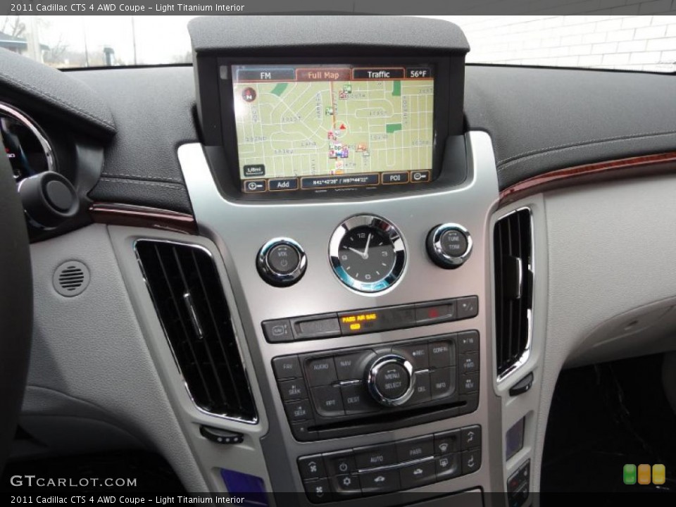 Light Titanium Interior Navigation for the 2011 Cadillac CTS 4 AWD Coupe #44065925