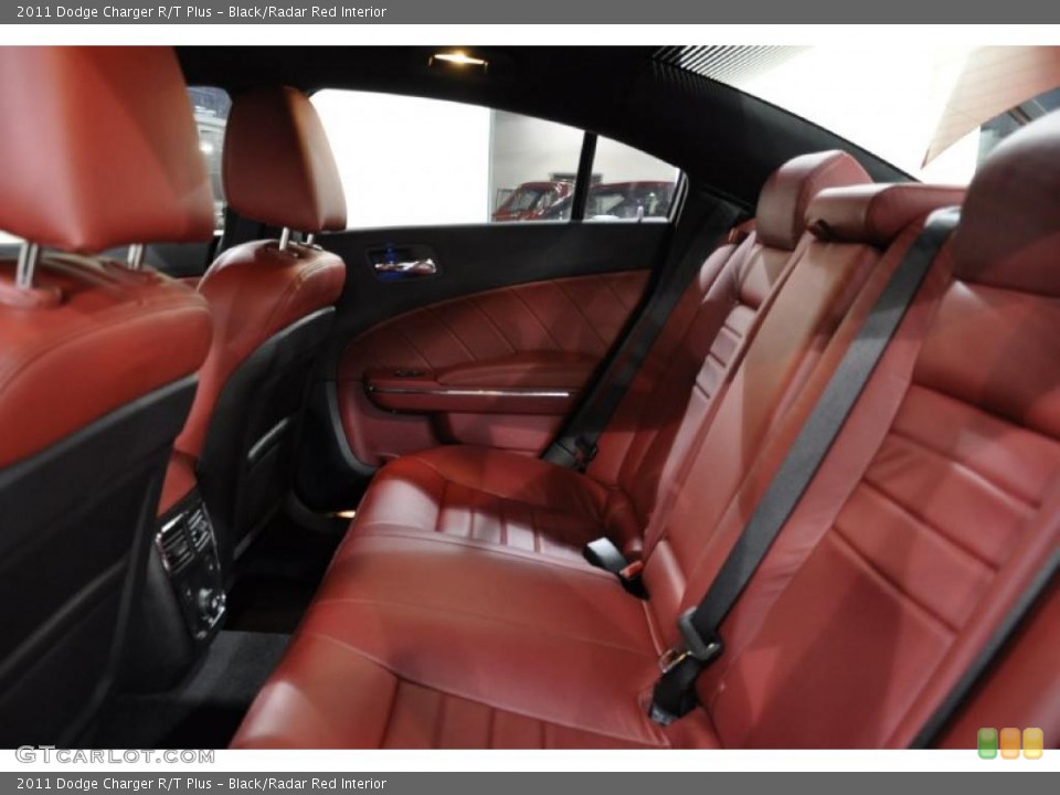 Black/Radar Red Interior Photo for the 2011 Dodge Charger R/T Plus #44067041