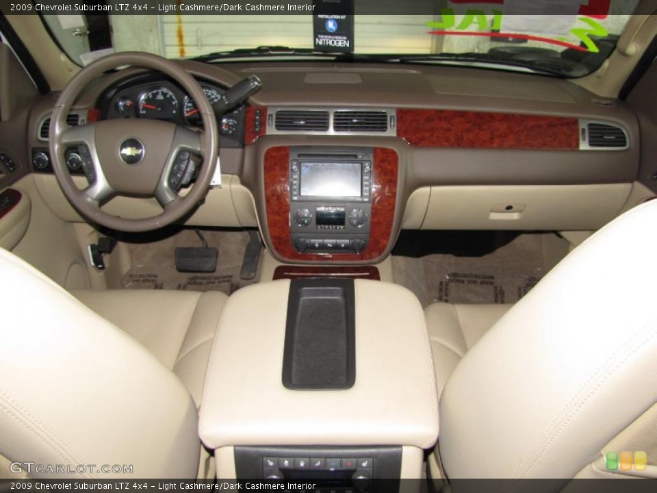 Light Cashmere/Dark Cashmere Interior Dashboard for the 2009 Chevrolet Suburban LTZ 4x4 #44067369