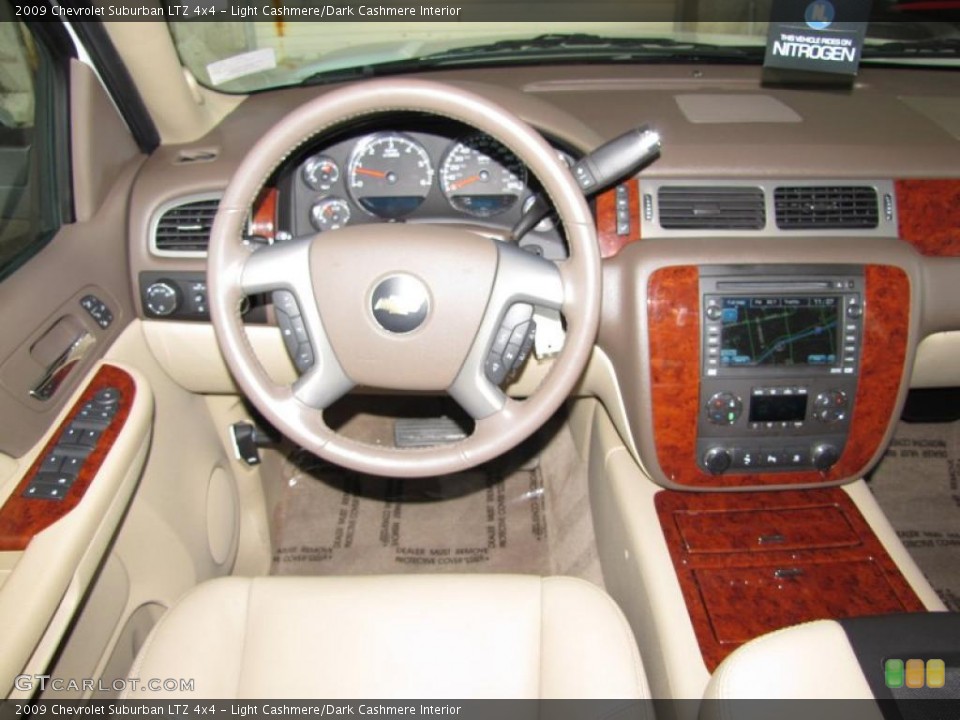 Light Cashmere/Dark Cashmere Interior Dashboard for the 2009 Chevrolet Suburban LTZ 4x4 #44067385