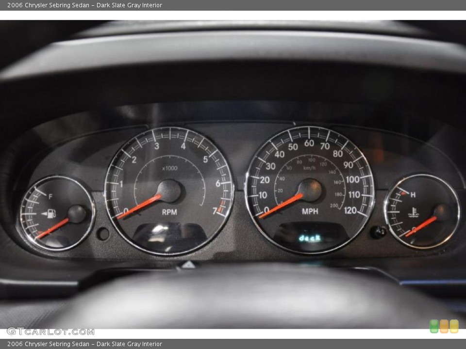 Dark Slate Gray Interior Gauges for the 2006 Chrysler Sebring Sedan #44068625