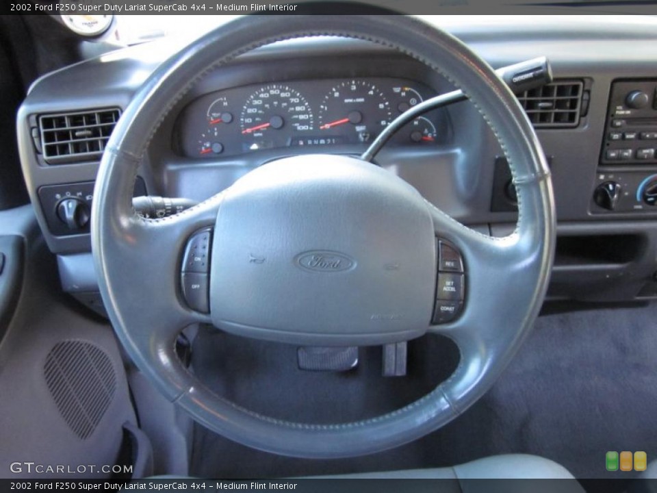 Medium Flint Interior Steering Wheel for the 2002 Ford F250 Super Duty Lariat SuperCab 4x4 #44075106