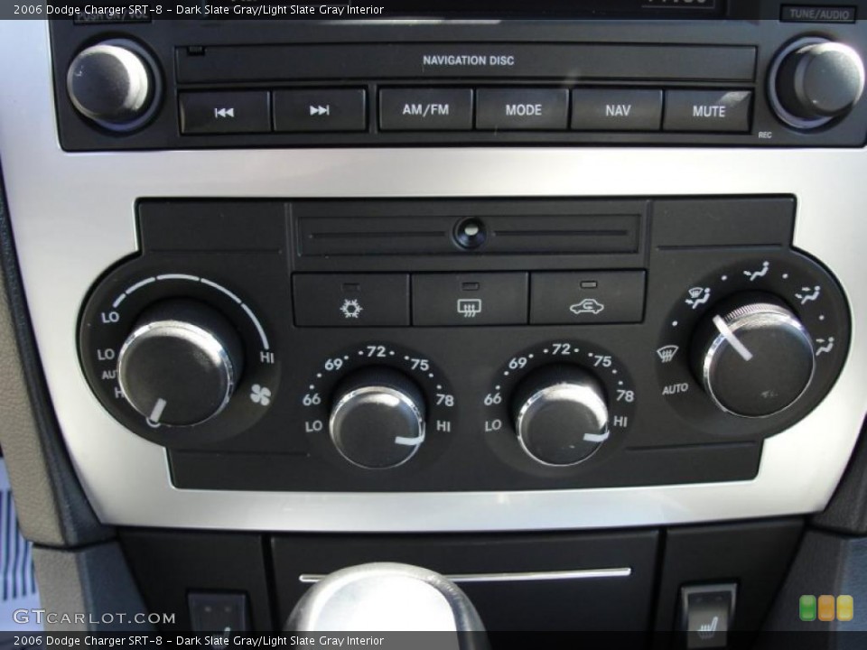 Dark Slate Gray/Light Slate Gray Interior Controls for the 2006 Dodge Charger SRT-8 #44079123