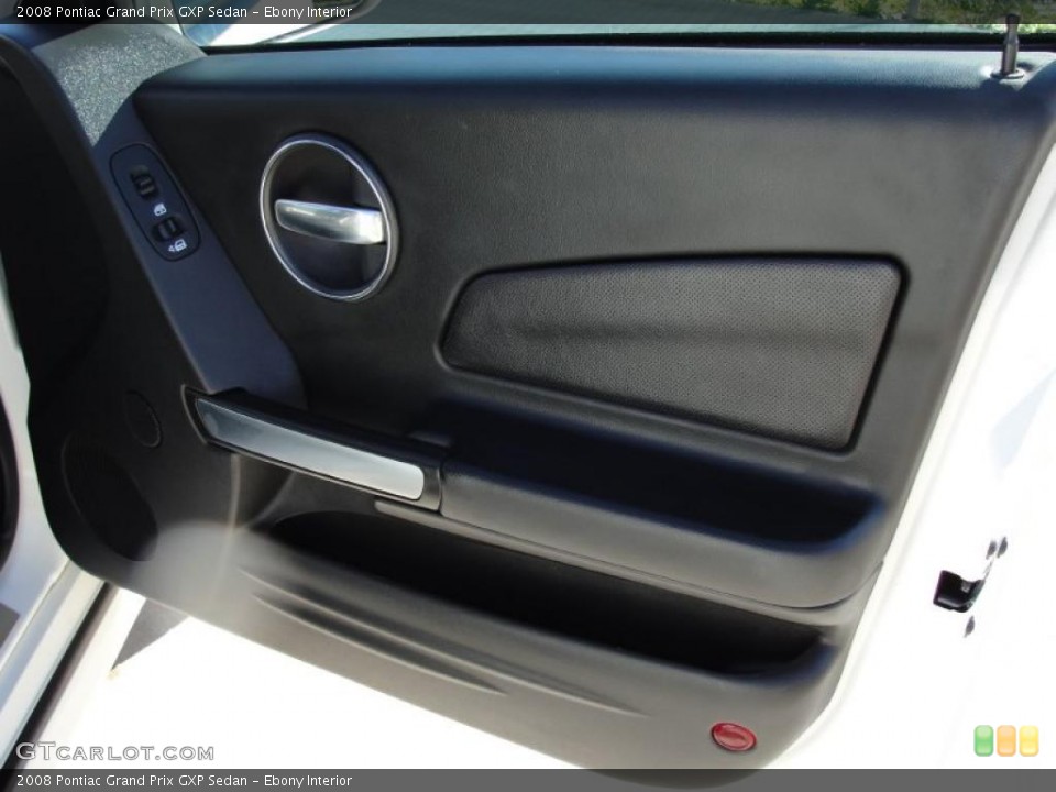 Ebony Interior Door Panel for the 2008 Pontiac Grand Prix GXP Sedan #44079450