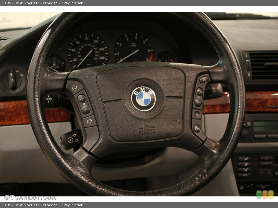 Gray Interior Steering Wheel for the 1997 BMW 5 Series 528i Sedan #44079534