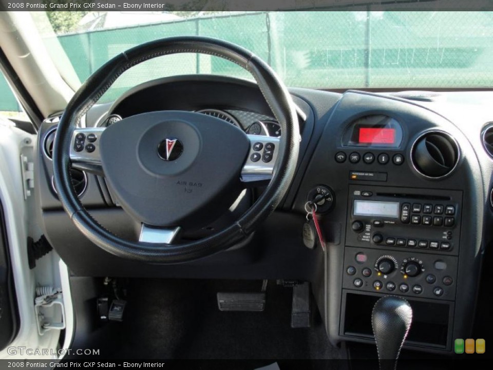 Ebony Interior Dashboard for the 2008 Pontiac Grand Prix GXP Sedan #44079576