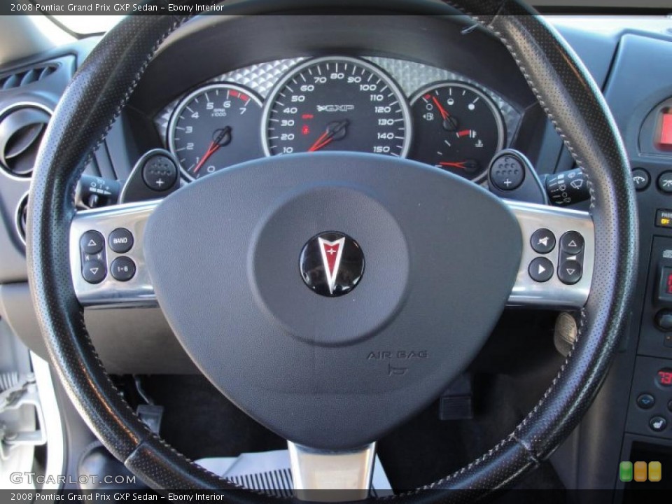 Ebony Interior Gauges for the 2008 Pontiac Grand Prix GXP Sedan #44079650