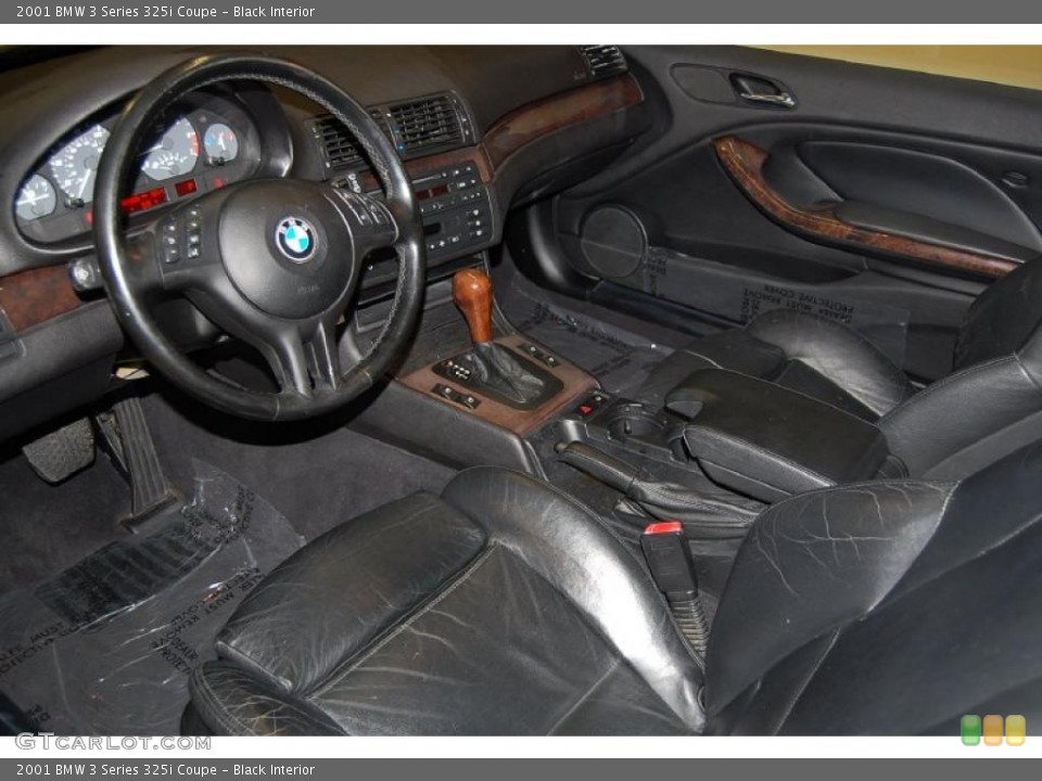 Black Interior Prime Interior for the 2001 BMW 3 Series 325i Coupe #44083474