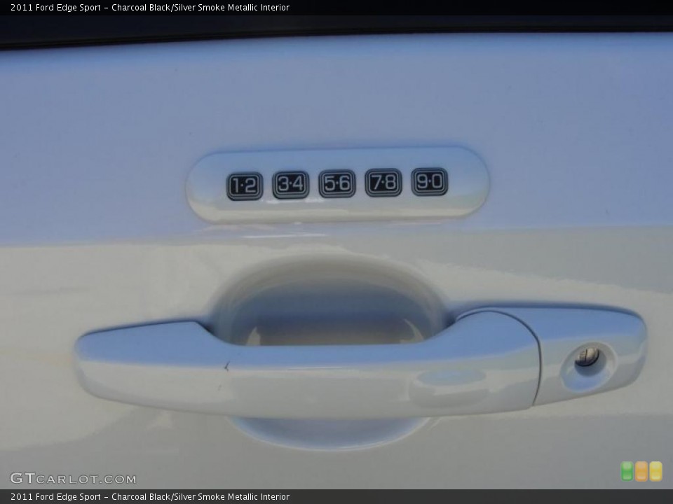Charcoal Black/Silver Smoke Metallic Interior Controls for the 2011 Ford Edge Sport #44090376