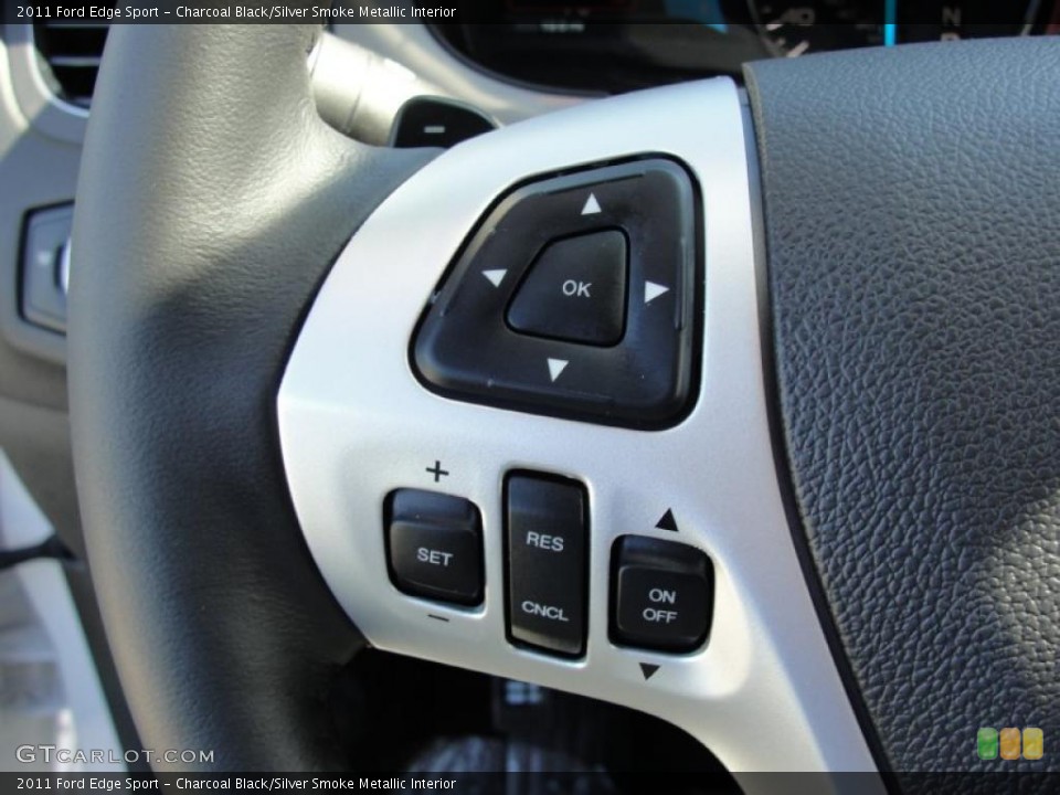 Charcoal Black/Silver Smoke Metallic Interior Controls for the 2011 Ford Edge Sport #44090764
