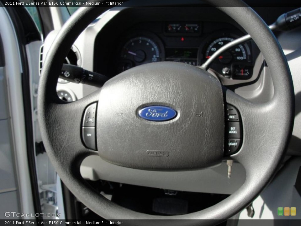 Medium Flint Interior Steering Wheel for the 2011 Ford E Series Van E150 Commercial #44092036