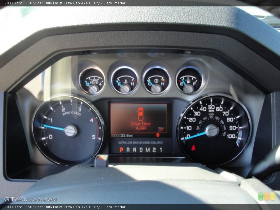 Black Interior Gauges for the 2011 Ford F350 Super Duty Lariat Crew Cab 4x4 Dually #44093490