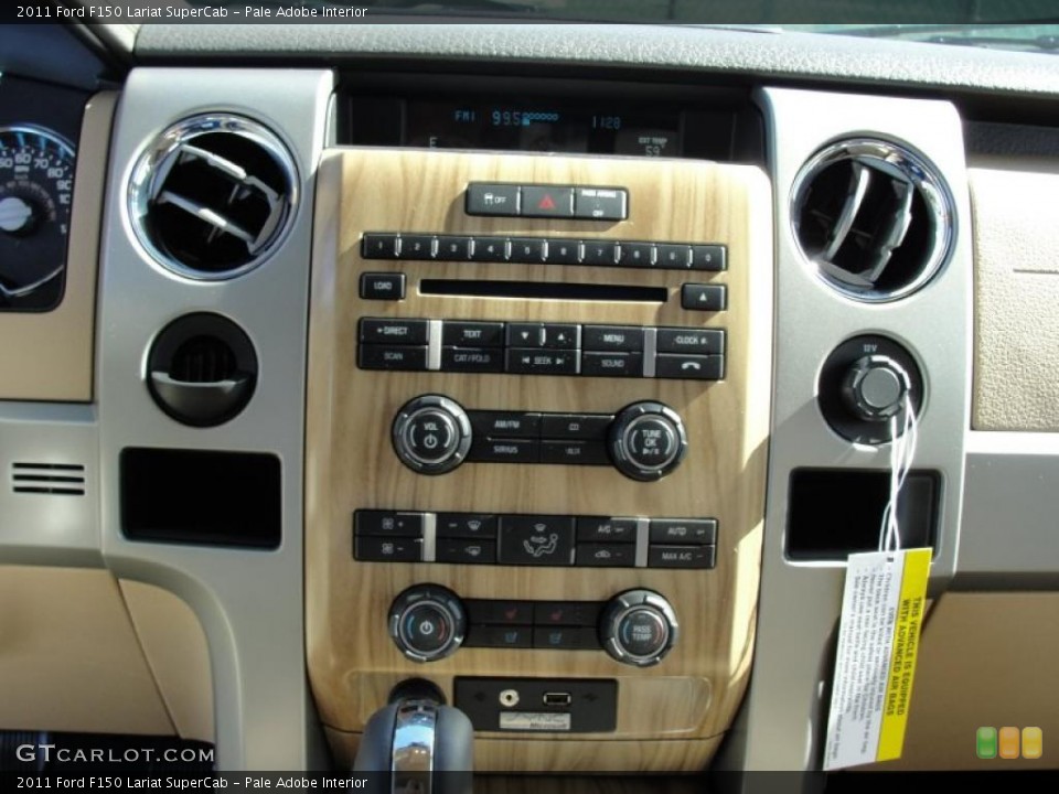 Pale Adobe Interior Controls for the 2011 Ford F150 Lariat SuperCab #44096516