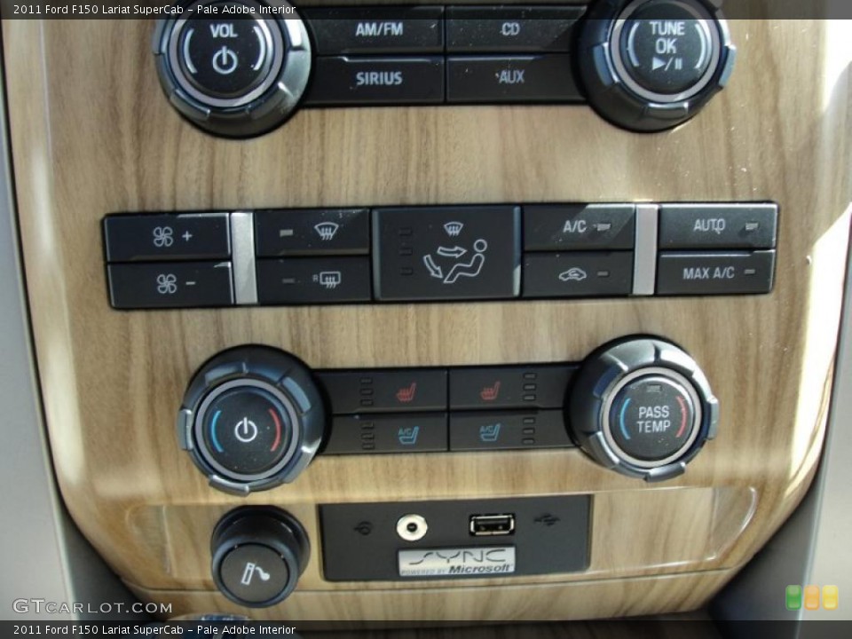 Pale Adobe Interior Controls for the 2011 Ford F150 Lariat SuperCab #44096560