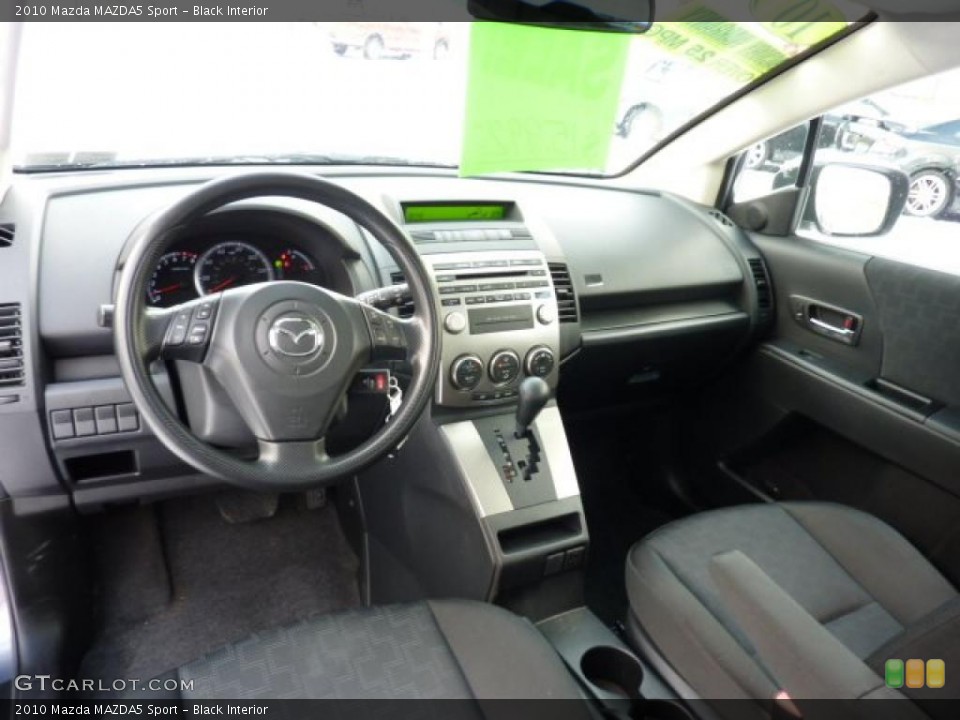 Black Interior Prime Interior for the 2010 Mazda MAZDA5 Sport #44098324