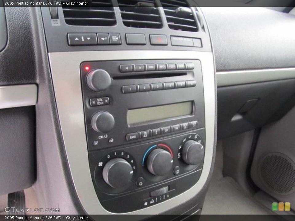 Gray Interior Controls for the 2005 Pontiac Montana SV6 FWD #44102921
