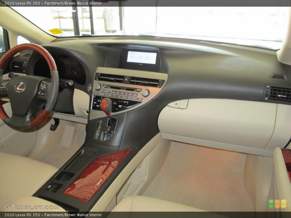 Parchment/Brown Walnut Interior Dashboard for the 2010 Lexus RX 350 #44109178