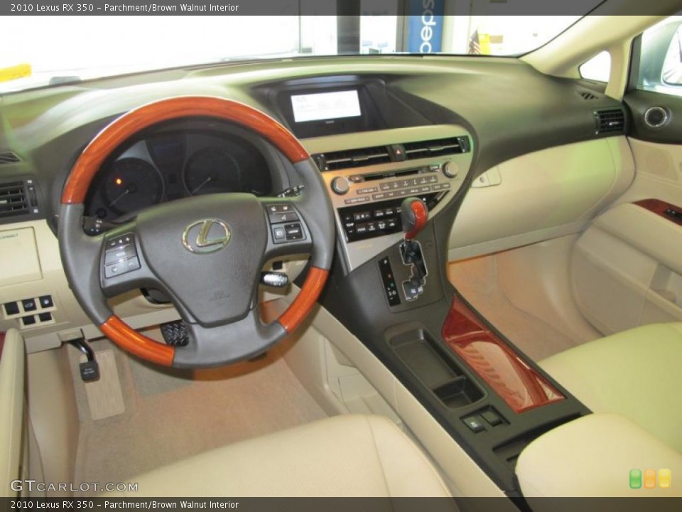 Parchment/Brown Walnut Interior Prime Interior for the 2010 Lexus RX 350 #44109226