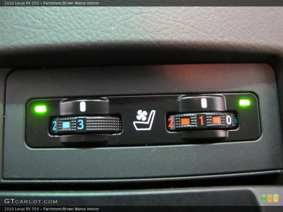 Parchment/Brown Walnut Interior Controls for the 2010 Lexus RX 350 #44109354