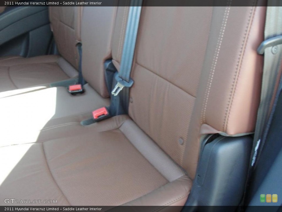 Saddle Leather Interior Photo for the 2011 Hyundai Veracruz Limited #44109728