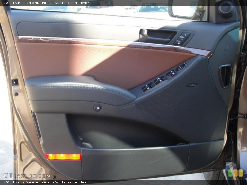 Saddle Leather Interior Door Panel for the 2011 Hyundai Veracruz Limited #44109742