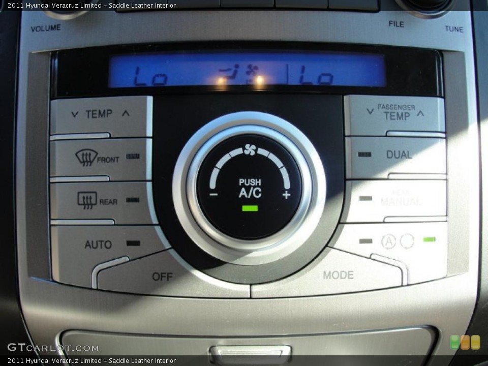 Saddle Leather Interior Controls for the 2011 Hyundai Veracruz Limited #44109906