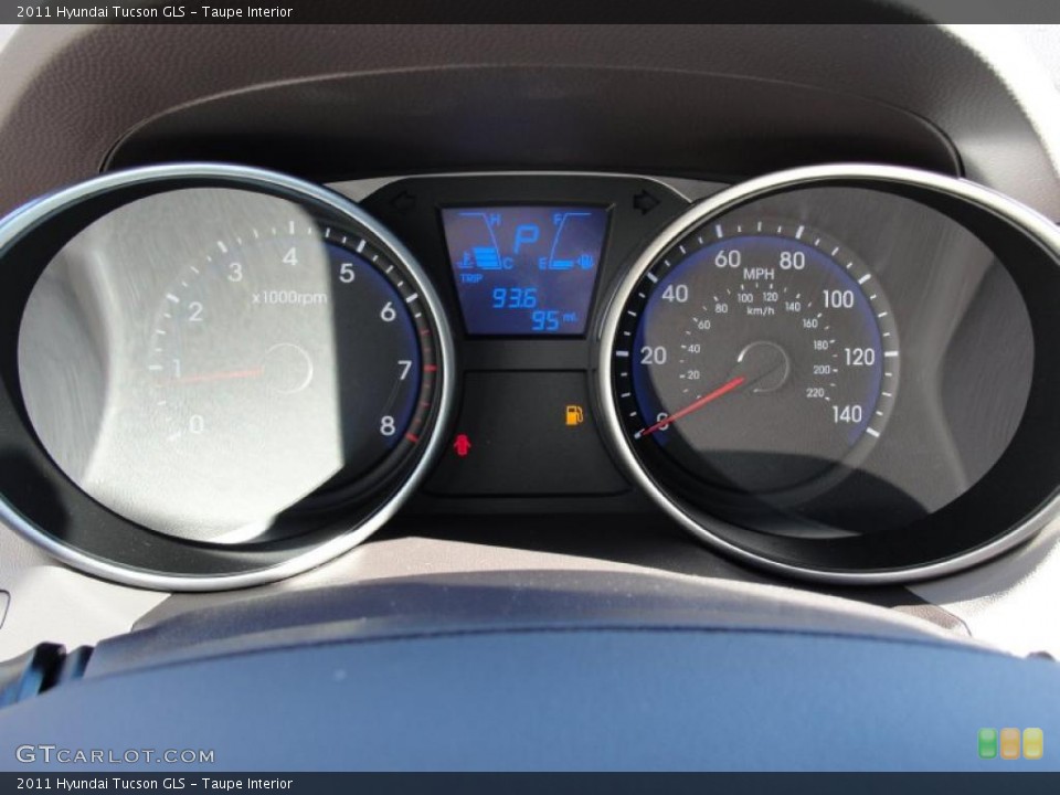 Taupe Interior Gauges for the 2011 Hyundai Tucson GLS #44110594