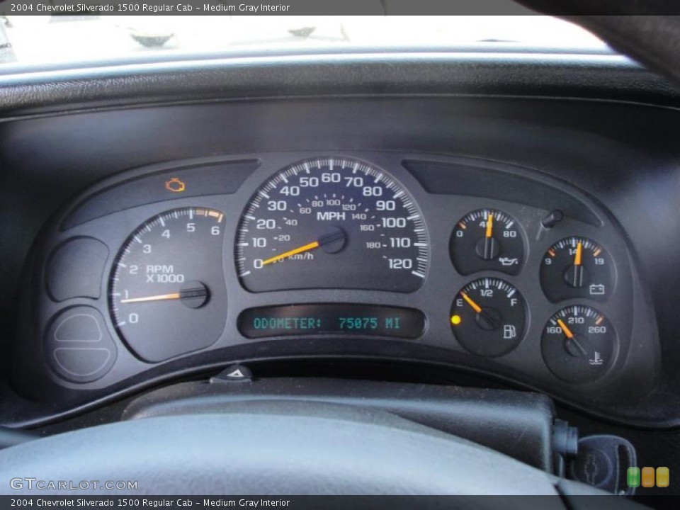 Medium Gray Interior Gauges for the 2004 Chevrolet Silverado 1500 Regular Cab #44111878