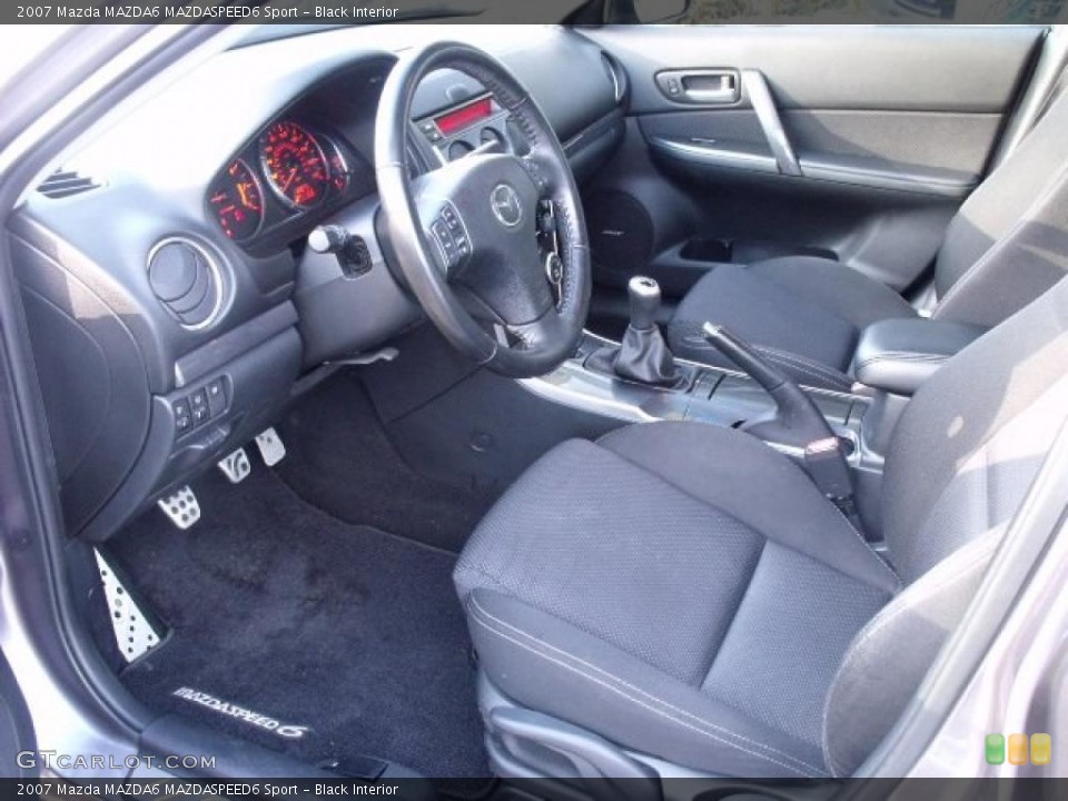 Black Interior Prime Interior for the 2007 Mazda MAZDA6 MAZDASPEED6 Sport #44112826