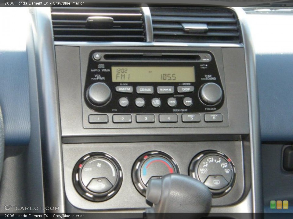 Gray/Blue Interior Controls for the 2006 Honda Element EX #44115226
