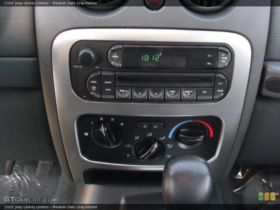 Medium Slate Gray Interior Controls for the 2006 Jeep Liberty Limited #44117408