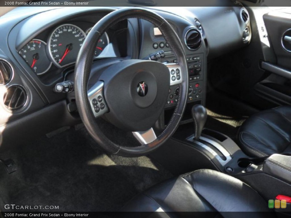 Ebony Interior Dashboard for the 2008 Pontiac Grand Prix Sedan #44118958