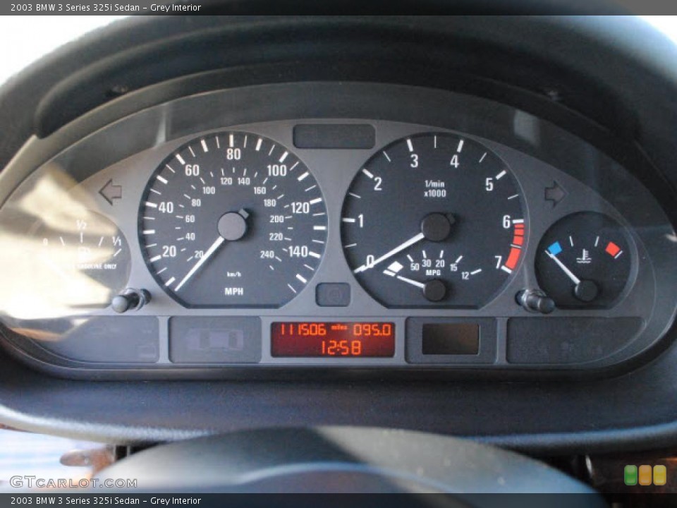 Grey Interior Gauges for the 2003 BMW 3 Series 325i Sedan #44119230