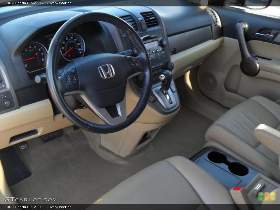 Ivory Interior Prime Interior for the 2009 Honda CR-V EX-L #44120258