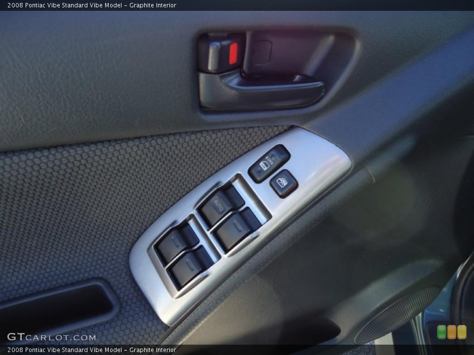 Graphite Interior Controls for the 2008 Pontiac Vibe  #44122378