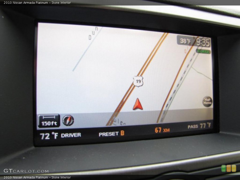 Stone Interior Navigation for the 2010 Nissan Armada Platinum #44123302