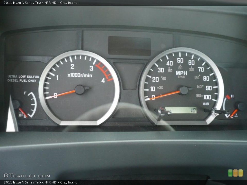Gray Interior Gauges for the 2011 Isuzu N Series Truck NPR HD #44127862