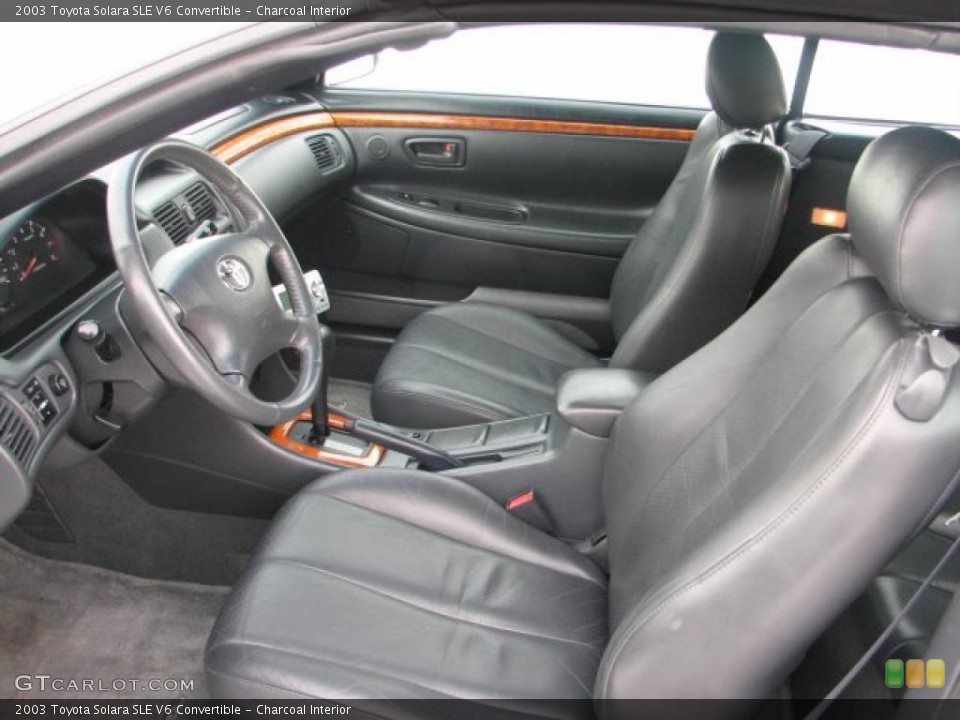 Charcoal Interior Photo for the 2003 Toyota Solara SLE V6 Convertible #44128314