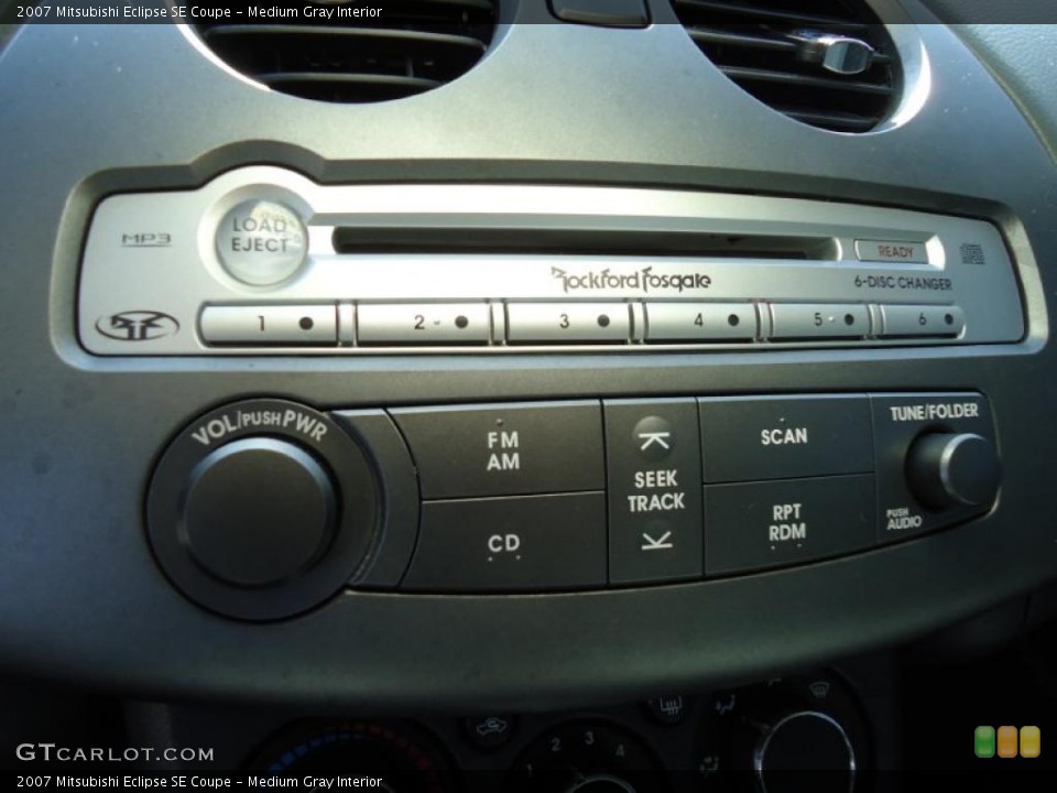 Medium Gray Interior Controls for the 2007 Mitsubishi Eclipse SE Coupe #44131874