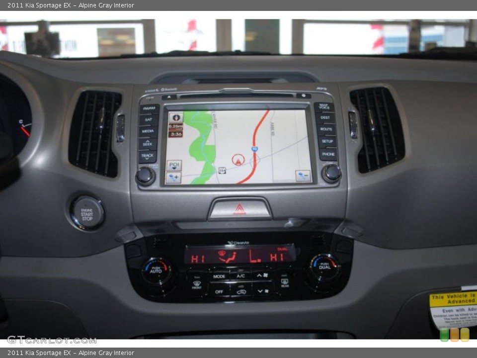 Alpine Gray Interior Navigation for the 2011 Kia Sportage EX #44136950