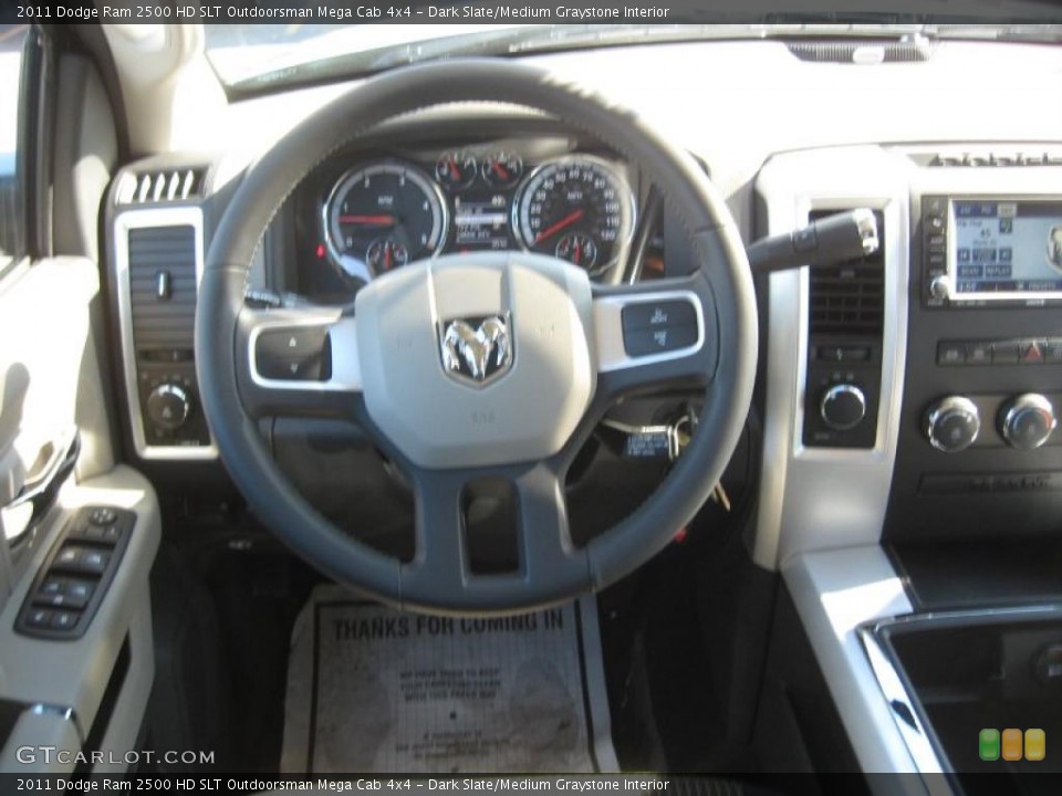 Dark Slate/Medium Graystone Interior Dashboard for the 2011 Dodge Ram 2500 HD SLT Outdoorsman Mega Cab 4x4 #44139170