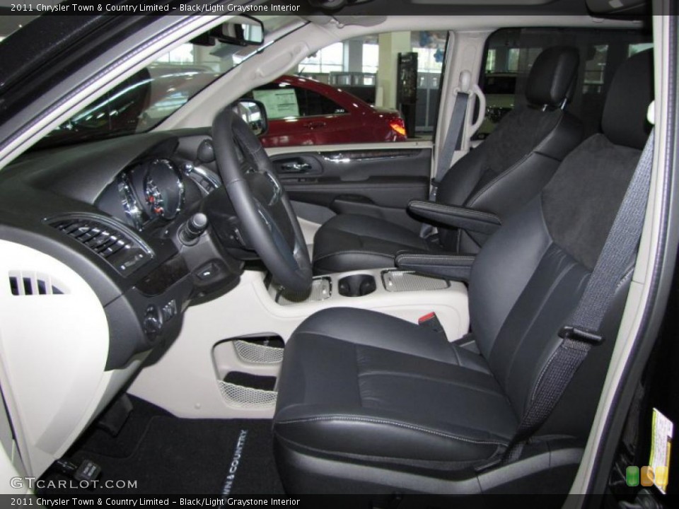 Black/Light Graystone Interior Photo for the 2011 Chrysler Town & Country Limited #44140566