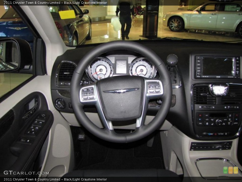 Black/Light Graystone Interior Dashboard for the 2011 Chrysler Town & Country Limited #44140626